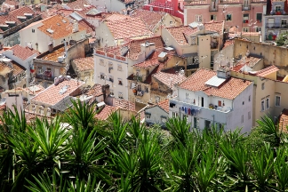 Hausdächer Bilder Lissabon